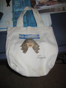 Blue eyed badass bag bag, reusable shopping bags, totes, T-Wizzle
