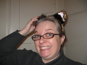 birthday, party, cat ears, leopard print cat ears