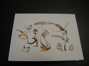 Casey Robin, cats, cat lovers, cat lady, note cards, stationery