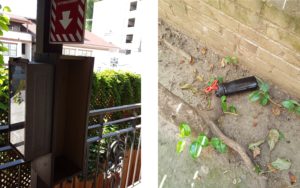 weird things, weird things on street, water bottle, fire extinguisher box, Girl with Moxie, Girl with Moxie blog