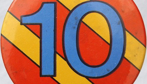 10, ten, 10th anniversary, 10 button